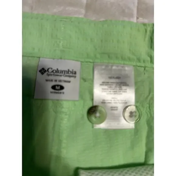 Columbia PFG Omnishade Skort Size Medium Eagle Eye Green Zip Outdoor Hiking NWT - Picture 4 of 9